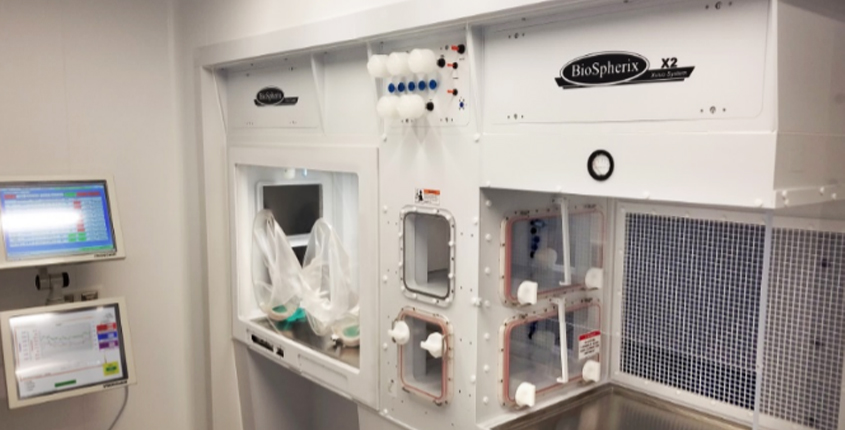 Hodess Cleanrooms Installs GMP Isolator Into Wall